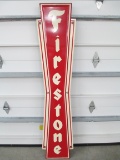 Firestone Painted Metal Dealer Sign