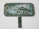 Early Quaker State Motor Oil Plate Topper