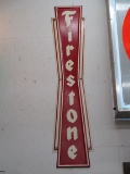 Firestone Painted Metal Dealer Sign