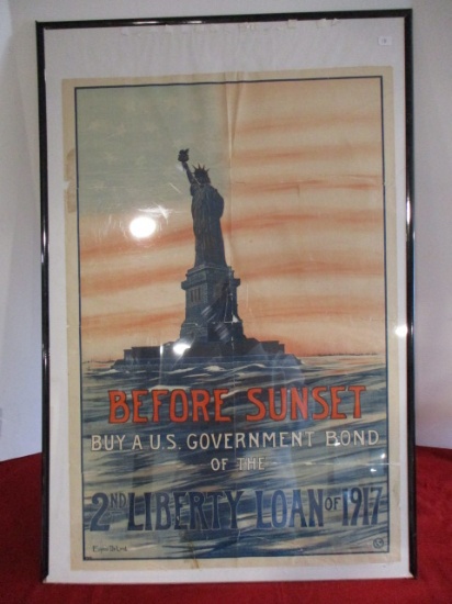 WWI "Before Sunset" War Bond Poster