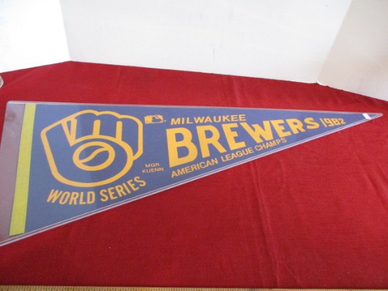 1982 Milwaukee Brewers Vintage Felt Pennant