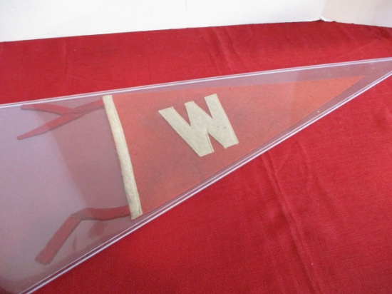 1930's University of Wisconsin Vintage Felt Pennant