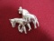 Sterling Silver Poncho on Donkey Pin