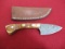 Hand Made Damascus Steel Knife w/ Sheath-8