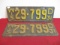 1931 Wisconsin License Plates-Matching Pair