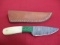 Hand Made Damascus Steel Knife w/ Sheath-9