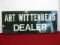 Art Wittenberg Metal Dealer Sign