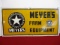 Meyer's farm Equipment Advertising Tin Tacker Aluminum Sign