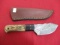 Hand Made Damascus Steel Knife w/ Sheath-10