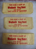 Walters Keg Beer Advertising Bar Sponges (Made in France)