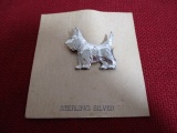 Sterling Silver Scottie Dog Pin