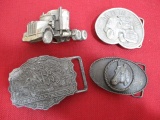 Belt Buckles-Lot of 4