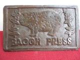 Cast Iron Bacon Press w/ Wood Handle