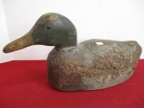 Wood/Cork Hand Carved Mallard Drake Decoy