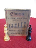 Horn Chessman Complete Set of Chess Pieces