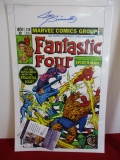 JSA Autographed Cartoon Artwork-Fantastic Four/Joe Sinnott