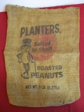 Planter's Peanuts Advertising Burlap Sack