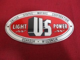 United States Motors Corporation US Light & Power Metal Tag-A