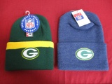 Official Green Bay Packer Style 286 Sideline Winter Hat Pair