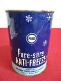 Pure-Sure Anti-Freeze 1 Quart Advertising Can w/ Contents