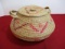 Native American Lidded Coil Basket w/ Handles
