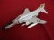 Aero Mini F-4E Metal Navy Jet Toy