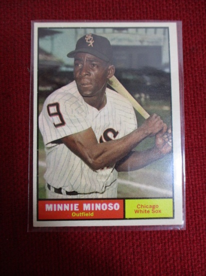 1961 Topps Minnie Minoso Baseball Trading Card