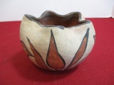 Unsigned Native American Scalloped Edge Pottery Vessel