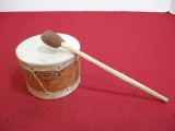 Native American Birch Bark Tom Tom Drum