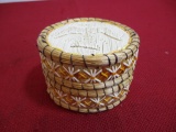 Native American Porcupine Quill Box