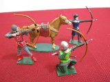 Fusilier Hand Painted Archers w/ Horse Lead Soldiers