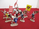 Hand Painted Lead Soldiers W/ Bonus Mounted Knight