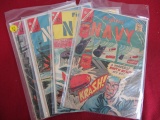 Fighting Navy 12 cent Comic Books-Lot of 4