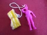 Scarce Vintage Pink Parachute Toy Soldier