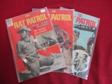 Dell The Rat Patrol 12/15 cent Comic Books-Lot of 3