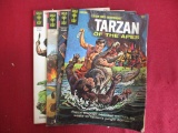 Gold Key Tarzan of the Apes Comic Books-Lot of 5