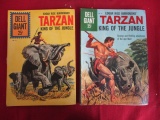 Dell Giant Tarzan King of the Jungle Comic Books-Lot of 2
