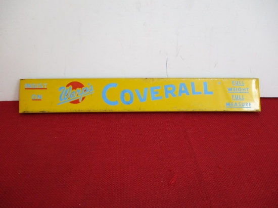 Warp's Coverall Metal Advertising Display Topper