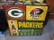 Green Bay Packers/Miller Lite Tin Advertising Sign