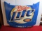 Miller Lite Nascar Hood Tin Advertising Sign