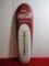 Vintage Oval Metal Coca-Cola Thermometer