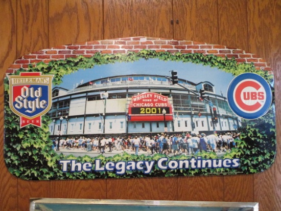 Chicago Cubs/Old Style Advertising Tin Sign