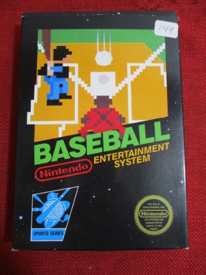 Nintendo Entertainment System Game w/ Box-Baseball