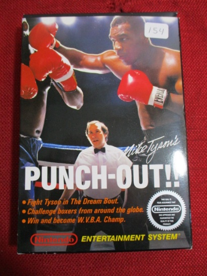 Nintendo Entertainment System Game w/ Box-Mike Tyson's Punch-Out