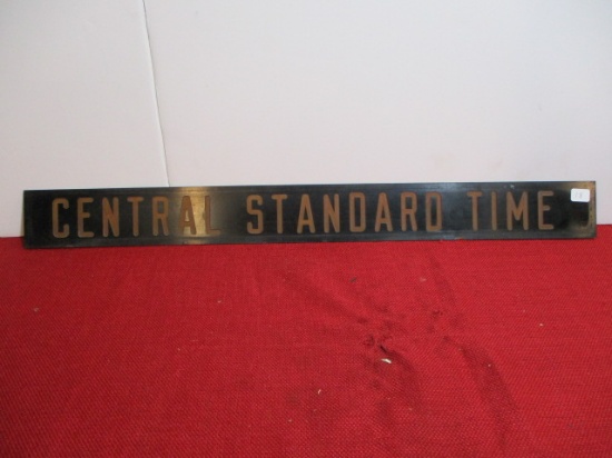 Central Standard Time R.R. Sign
