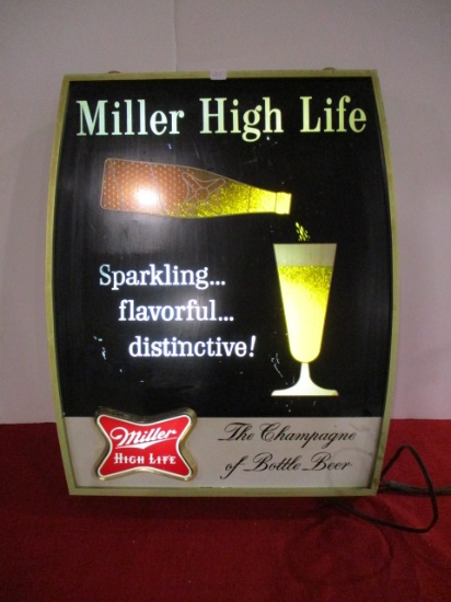 Miller High Life "The Champaign of Bottled Beer" Motion Light Up Advertising
