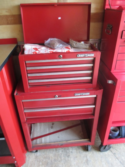Two Piece Craftsman Locking Rolling Tool Box