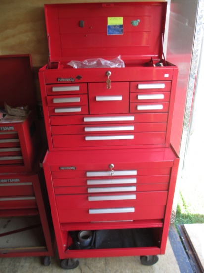 High Quality Kennedy Two Piece Rolling Tool Box Locking Storage System
