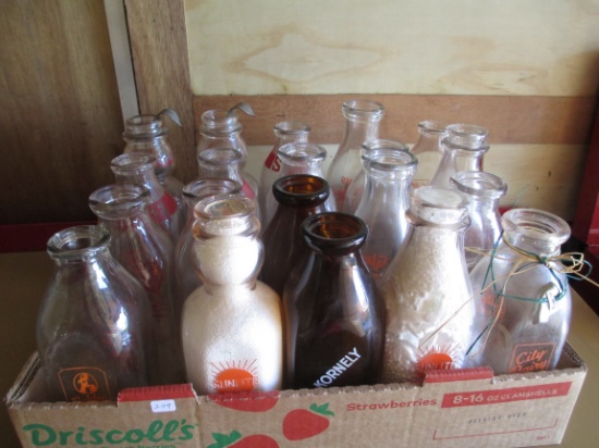 Massive Wisconsin Milk Bottle Lot (20)