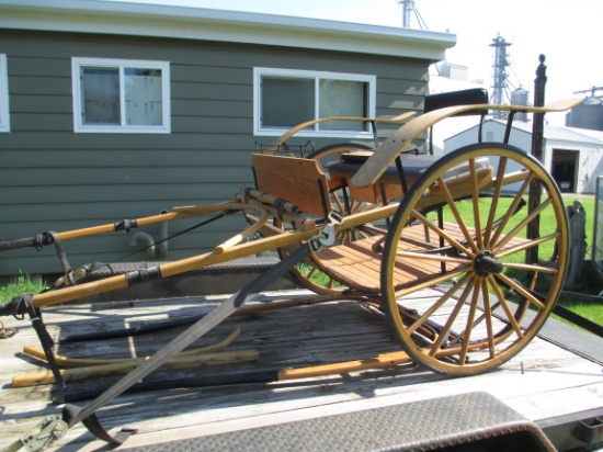 *SPECIAL ITEM-Beautiful Oak Two-Person Meadowbrook Cart